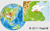 Physical Location Map of Zhaozhuang Shiqu, highlighted parent region