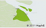 Physical 3D Map of Chuansha, lighten