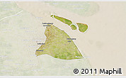 Satellite 3D Map of Chuansha, lighten