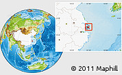 Physical Location Map of Chuansha, highlighted country, highlighted parent region