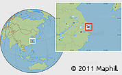 Savanna Style Location Map of Chuansha, highlighted parent region