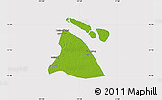Physical Map of Chuansha, cropped outside