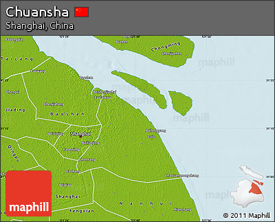 Physical Map of Chuansha