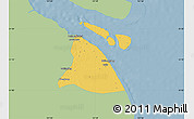 Savanna Style Map of Chuansha, single color outside