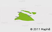 Physical Panoramic Map of Chuansha, cropped outside