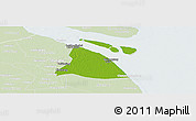 Physical Panoramic Map of Chuansha, lighten