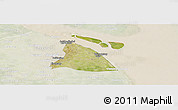 Satellite Panoramic Map of Chuansha, lighten