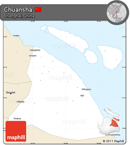 Classic Style Simple Map of Chuansha