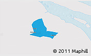 Political 3D Map of Jiading, single color outside