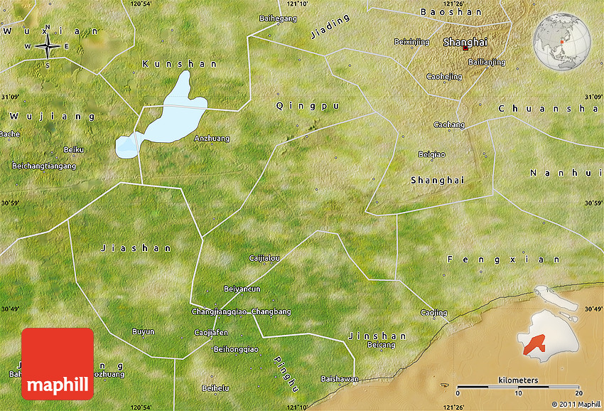 Satellite Map of Songjiang