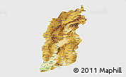 Physical 3D Map of Shanxi, single color outside