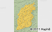 Savanna Style 3D Map of Shanxi