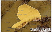 Physical 3D Map of Datong, darken