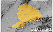 Physical 3D Map of Datong, desaturated