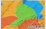 Political 3D Map of Datong