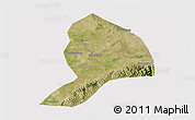 Satellite 3D Map of Datong, cropped outside