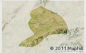 Satellite 3D Map of Datong, lighten