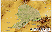 Satellite 3D Map of Datong, physical outside
