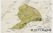 Satellite 3D Map of Datong, shaded relief outside