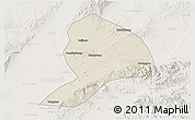 Shaded Relief 3D Map of Datong, lighten