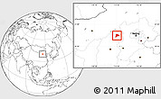 Blank Location Map of Datong
