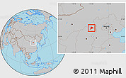 Gray Location Map of Datong