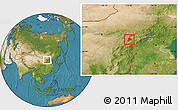 Satellite Location Map of Datong