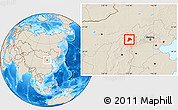 Shaded Relief Location Map of Datong