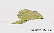 Satellite Panoramic Map of Datong, cropped outside