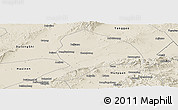 Shaded Relief Panoramic Map of Datong