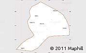 Classic Style Simple Map of Datong, cropped outside
