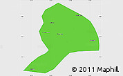 Political Simple Map of Datong, single color outside