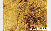 Physical Map of Fangshan