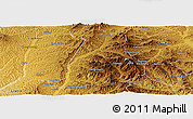 Physical Panoramic Map of Fangshan