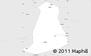 Silver Style Simple Map of Fangshan