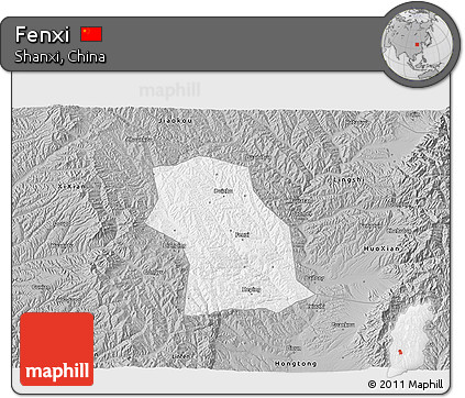 Gray 3D Map of Fenxi