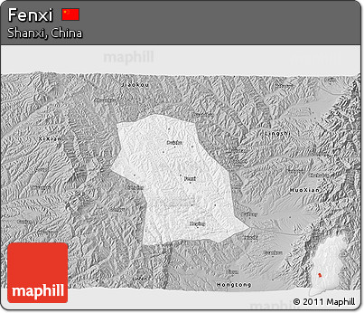 Gray 3D Map of Fenxi