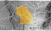 Physical 3D Map of Fenxi, desaturated