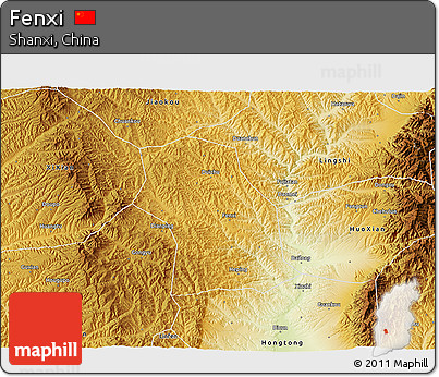 Physical 3D Map of Fenxi