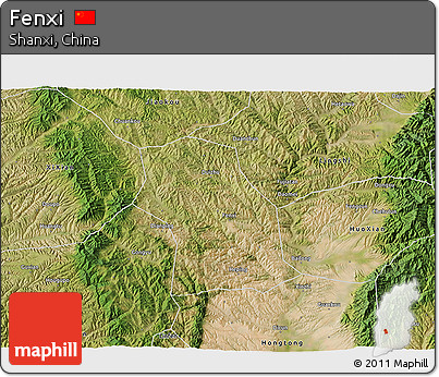 Satellite 3D Map of Fenxi