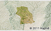 Satellite 3D Map of Fenxi, lighten