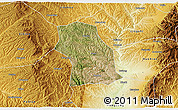 Satellite 3D Map of Fenxi, physical outside