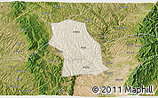Shaded Relief 3D Map of Fenxi, satellite outside