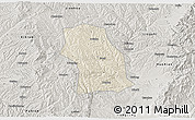 Shaded Relief 3D Map of Fenxi, semi-desaturated