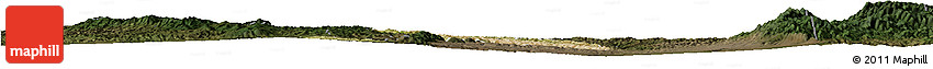 Satellite Horizon Map of Fenxi, darken