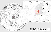 Blank Location Map of Fenxi, highlighted parent region