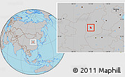 Gray Location Map of Fenxi