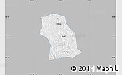 Gray Map of Fenxi, single color outside