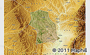 Satellite Map of Fenxi, physical outside