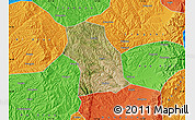 Satellite Map of Fenxi, political outside